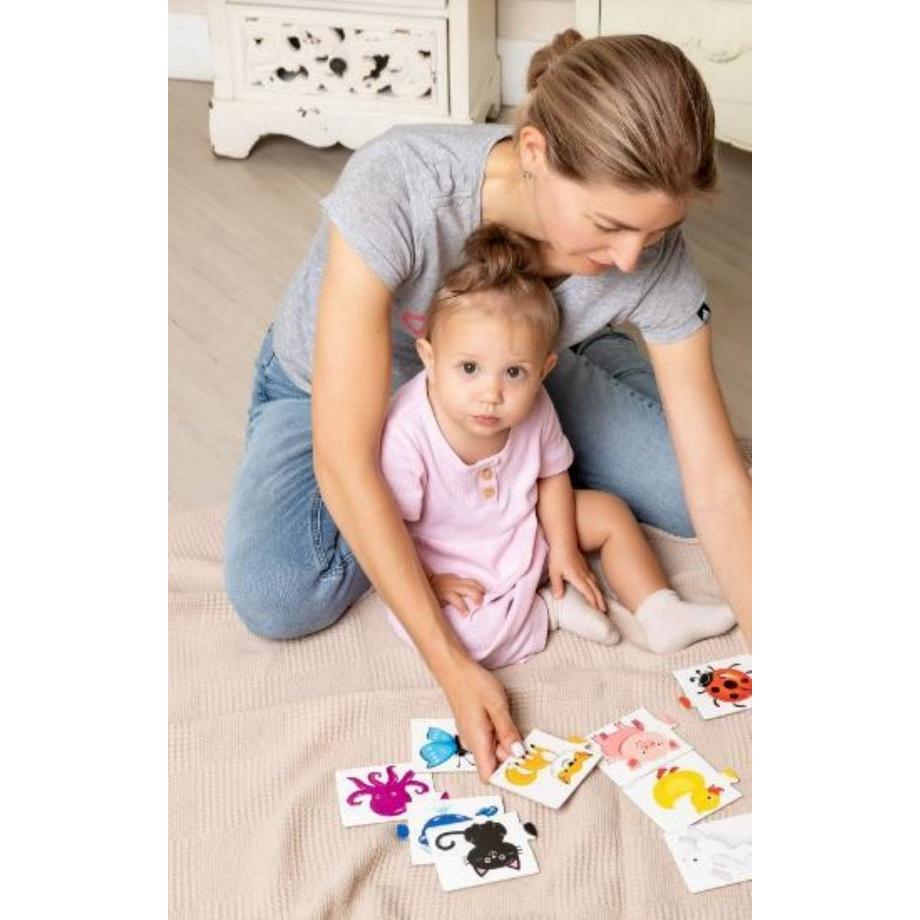 Montessori  lustige Farben - funny Colors - Doppelpuzzle Montessori® 