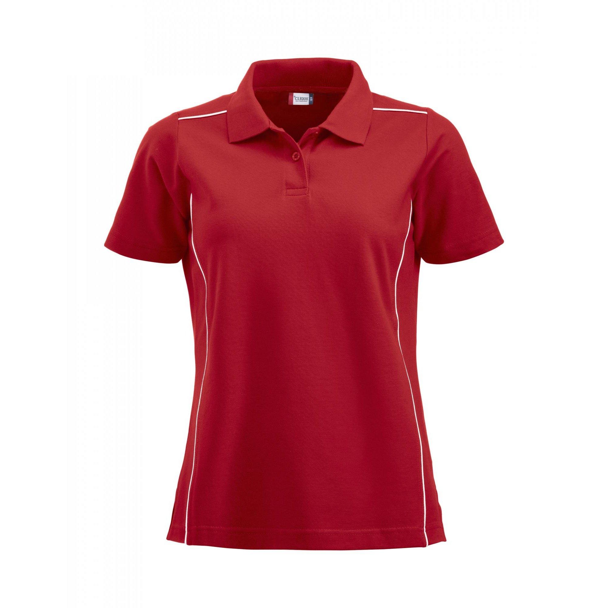 Image of New Alpena Poloshirt Damen Rot Bunt S