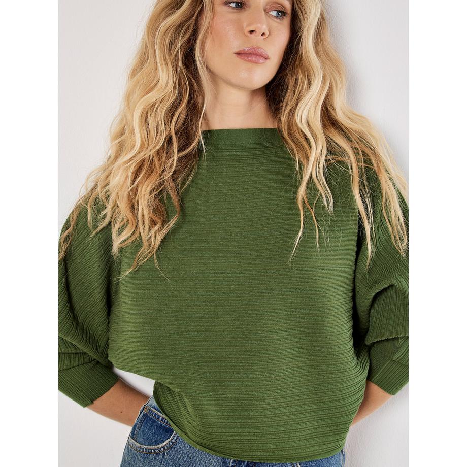 APRICOT Ripp Batwing Pullover  