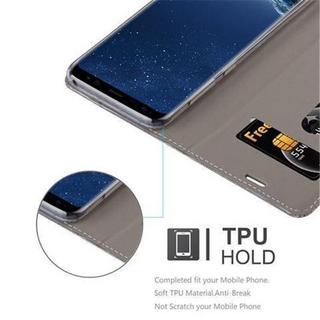 Cadorabo  Housse compatible avec Samsung Galaxy S8 - Coque de protection avec fermeture magnétique, fonction de support et compartiment pour carte 