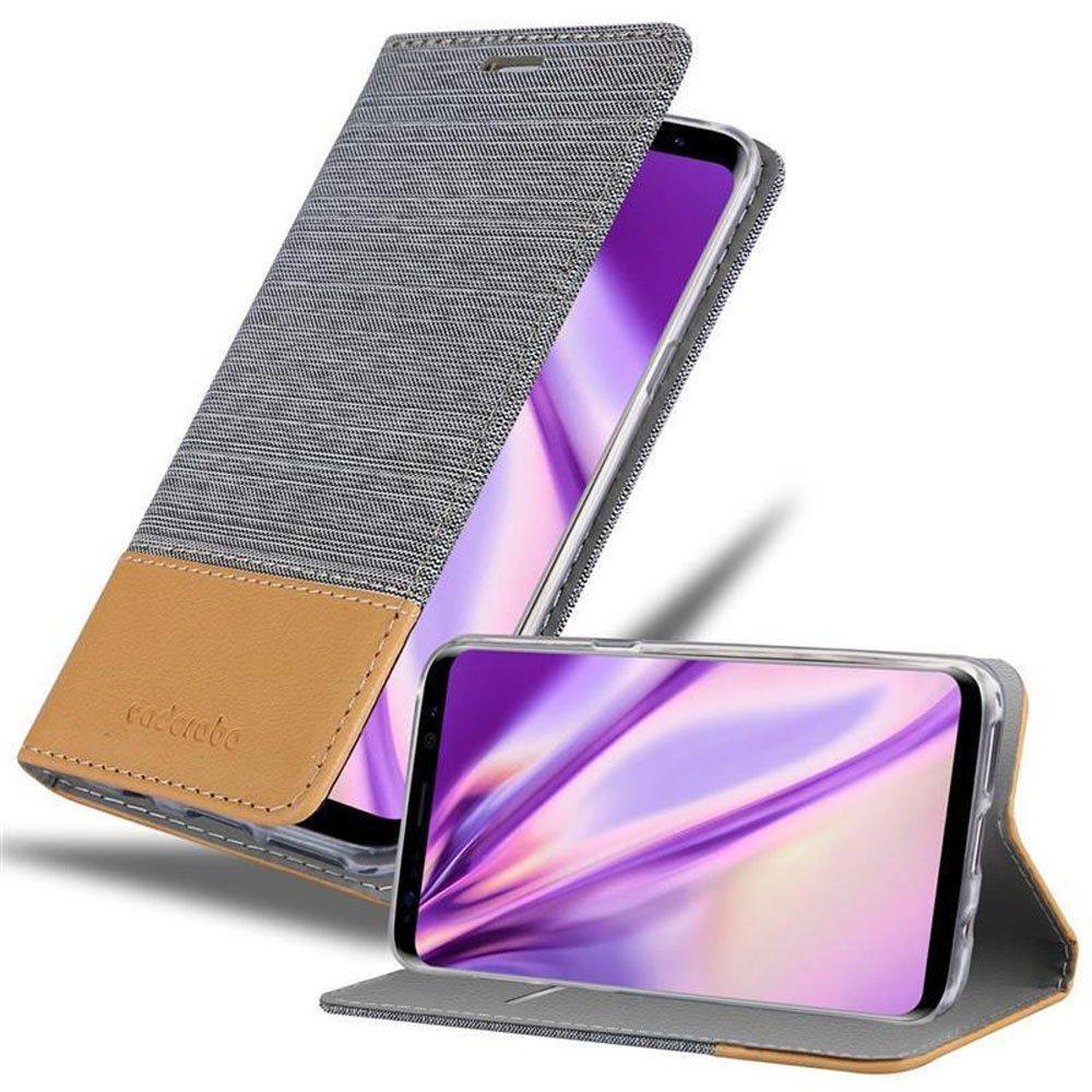 Cadorabo  Housse compatible avec Samsung Galaxy S8 - Coque de protection avec fermeture magnétique, fonction de support et compartiment pour carte 