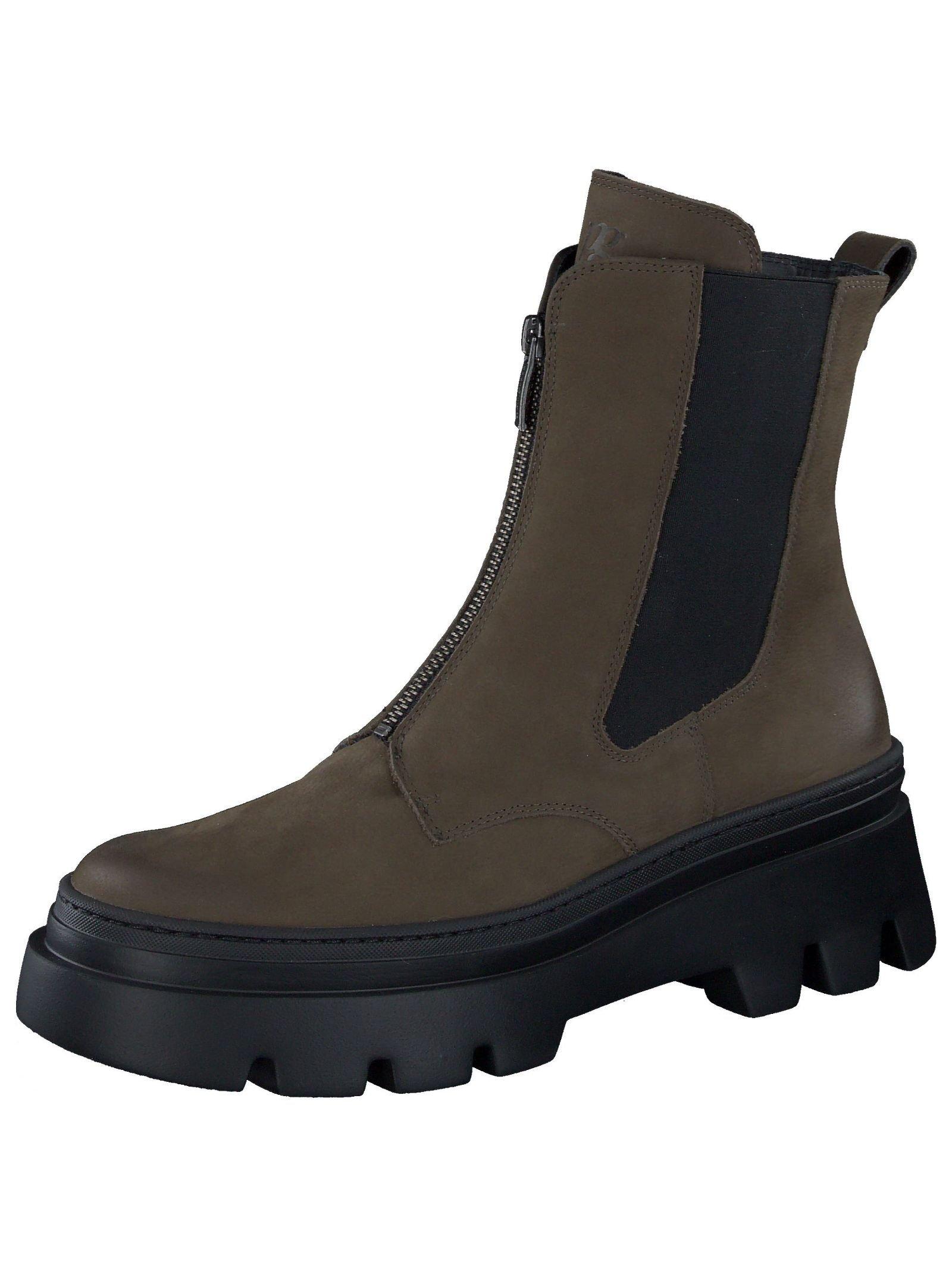 Image of Stiefelette Damen Militärgrün 40.5