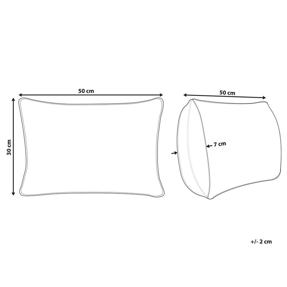 Beliani Coussin en Coton  SPANDOREA  