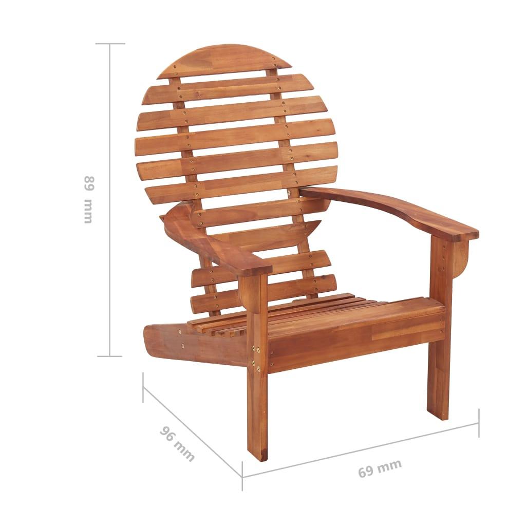 VidaXL Chaise de jardin bois  