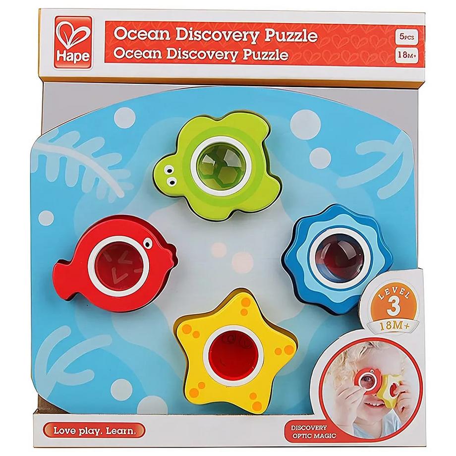 Hape  Puzzle Meeres-Suchpuzzle (5Teile) 