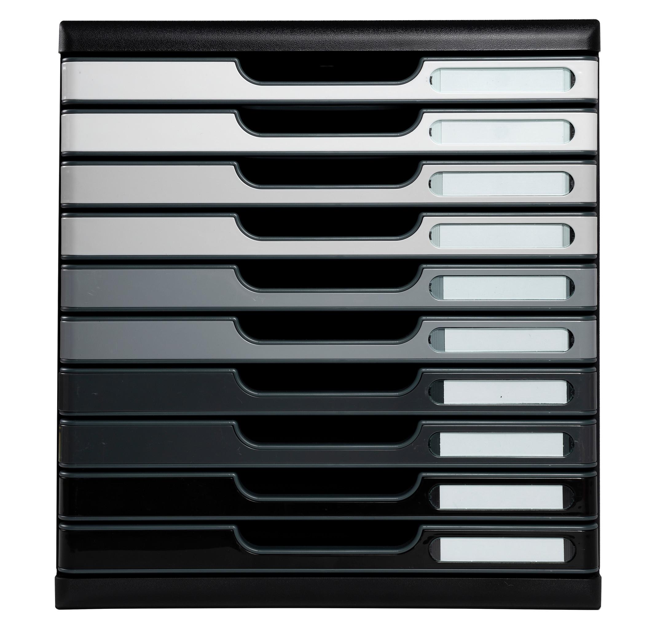 Image of Schubladenbox MODULO A4, 10 geschlossene Schubladen Schubladenbox MODULO A4, 10 geschlossene Schubladen