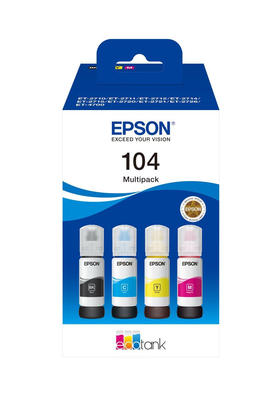 Image of EPSON 104 EcoTank 4-colour Multipack - ONE SIZE