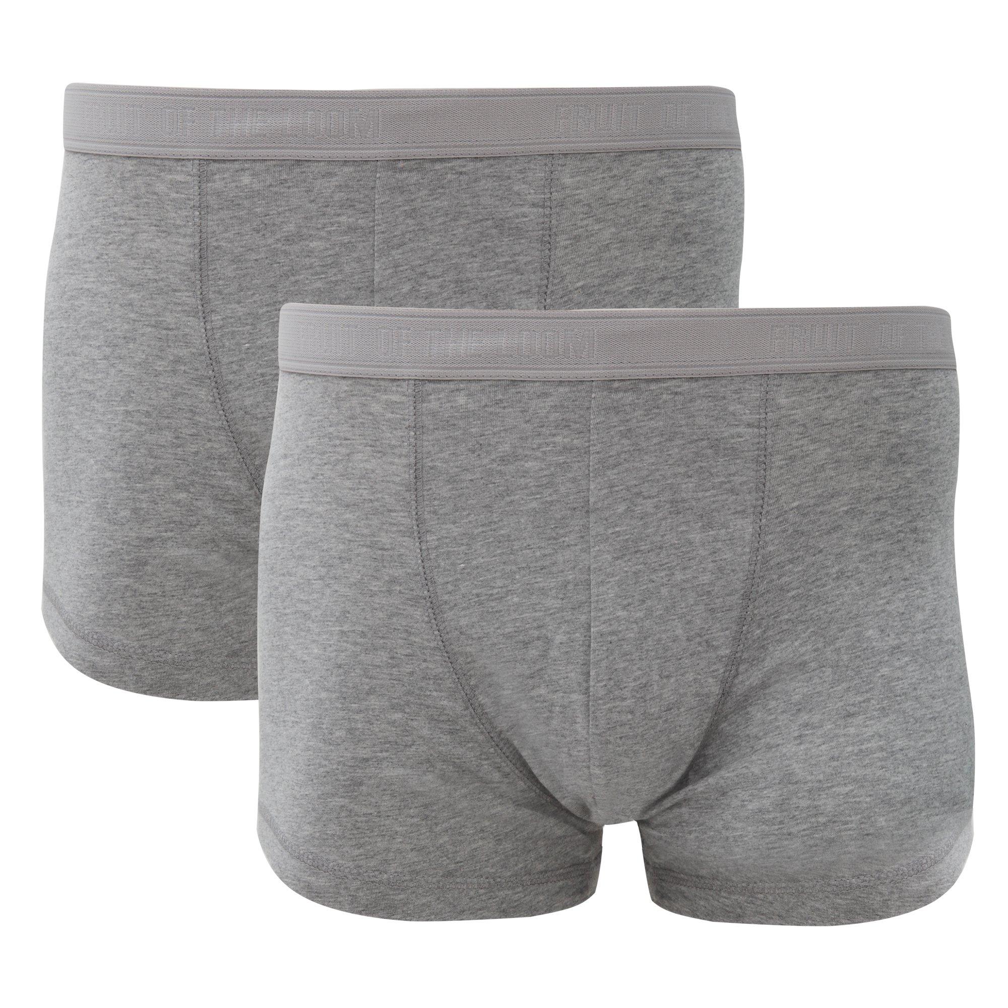 Image of Boxershorts Unterhose, 2 Stück Herren Taubengrau S