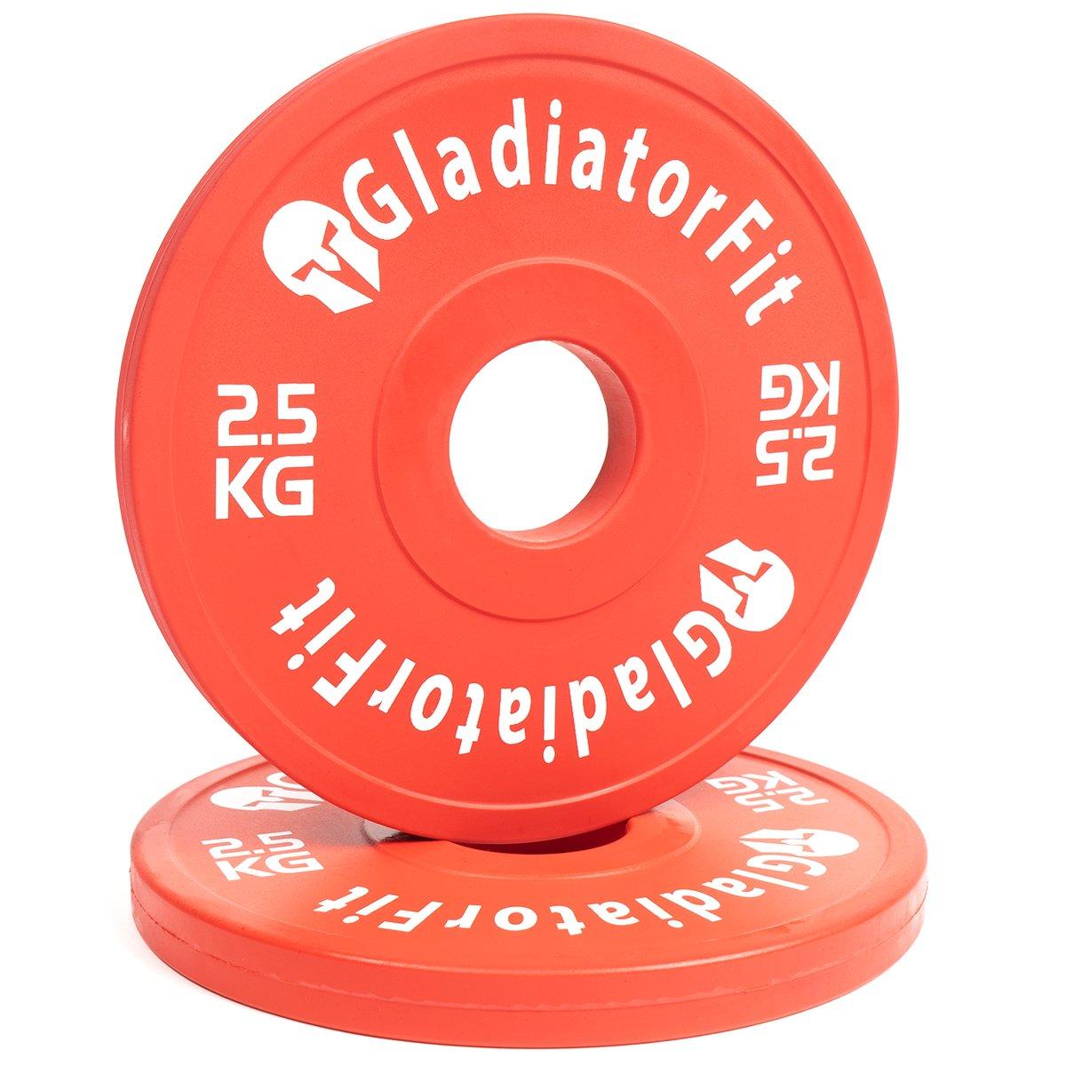 GladiatorFit  Dischi in gomma "Fractional Plate" Ø 51 mm (set di 2) 