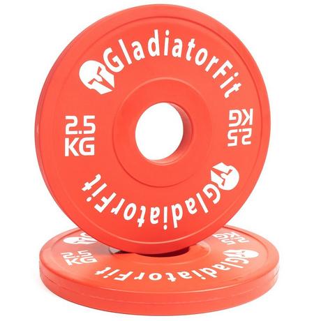 GladiatorFit  Dischi in gomma "Fractional Plate" Ø 51 mm (set di 2) 