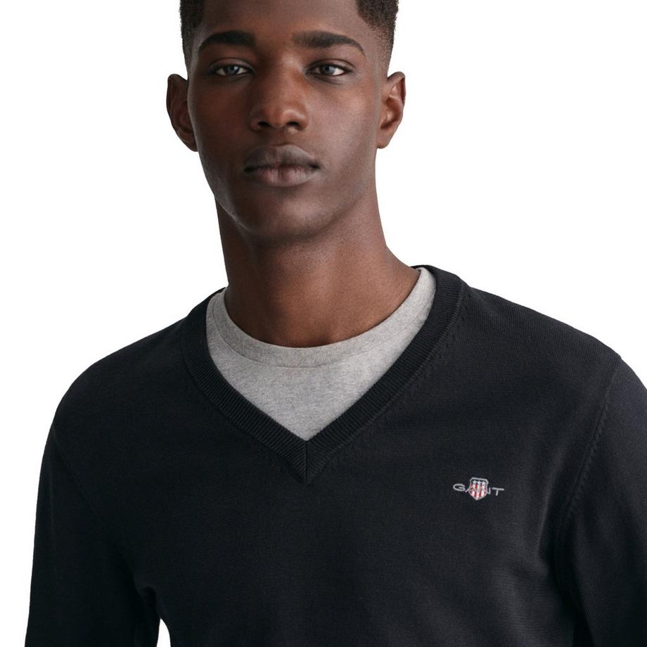 GANT Classic Cotton V-Neck Strickpullover  
