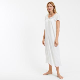 La Redoute Collections  Chemise de nuit dentelle et coton peigné 