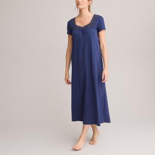 La Redoute Collections  Chemise de nuit dentelle et coton peigné 