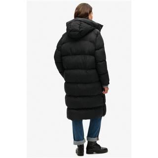 Superdry  lange daunenjacke mit kapuze, damen 