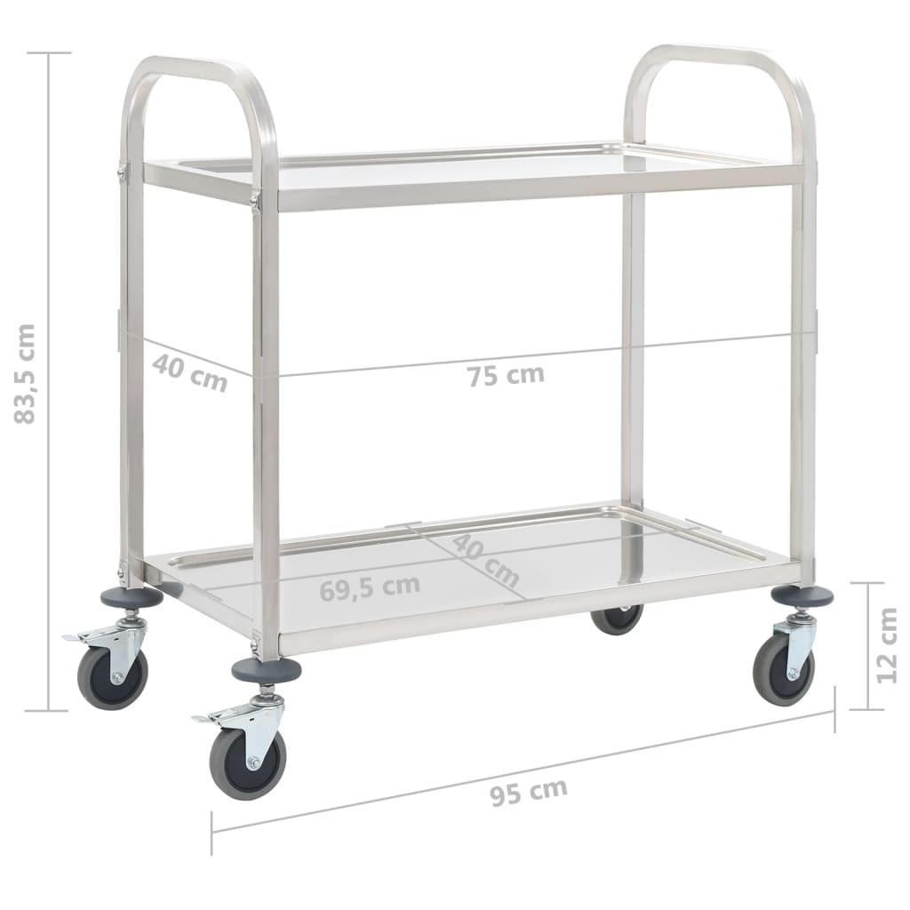 VidaXL carrello Metallo  