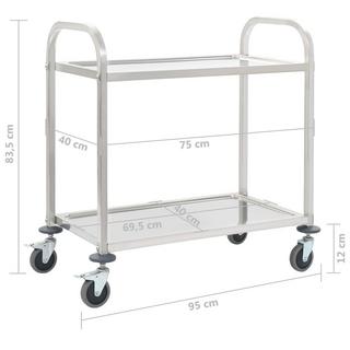 VidaXL carrello Metallo  