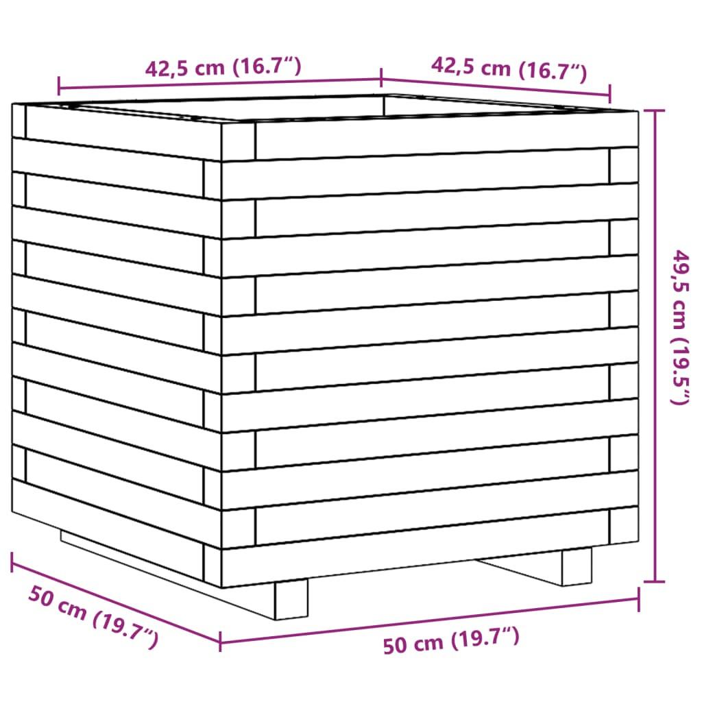 VidaXL Jardinière bois de pin  