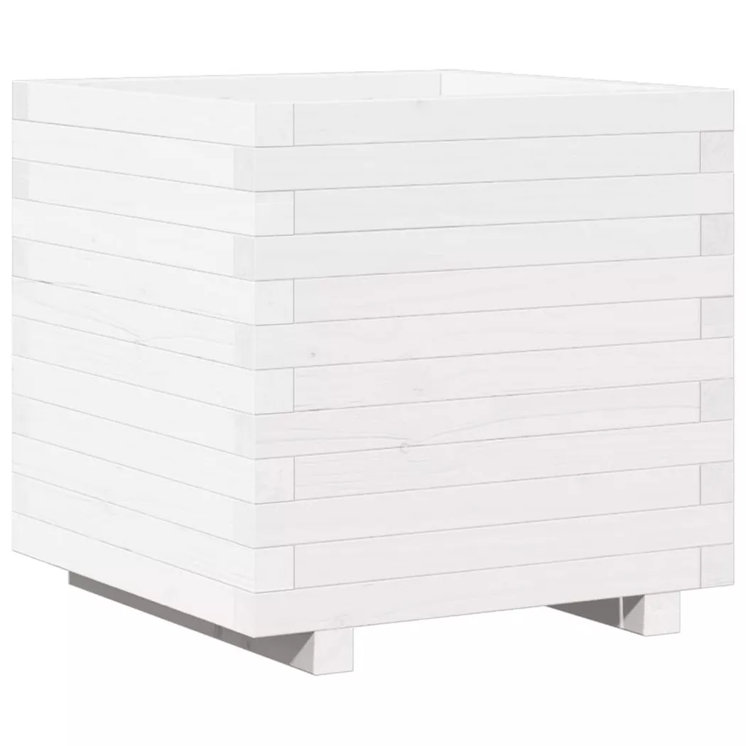 VidaXL - Jardinière bois de pin, One Size, Blanc