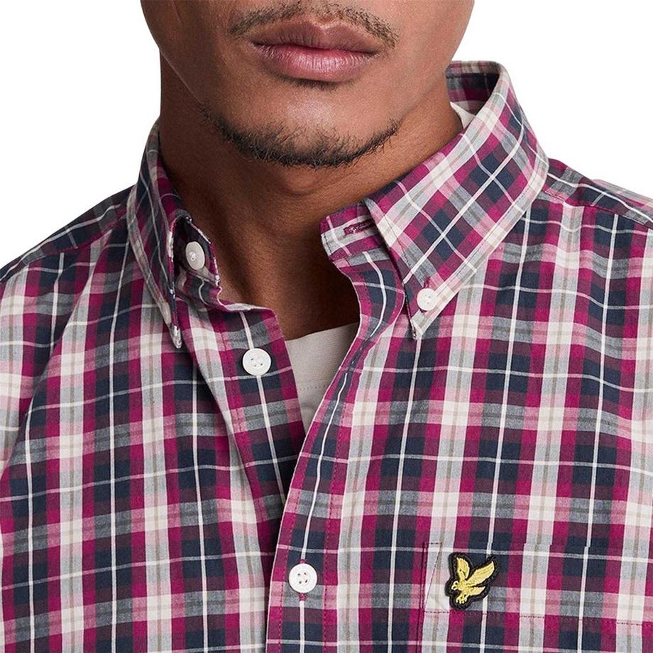 LYLE & SCOTT  Camicia A Quadri Popeline Manica Lunga 