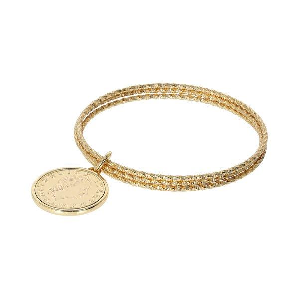 Image of Multi-strang-armband Mit Münzzauber Damen Gelbgold ONE SIZE