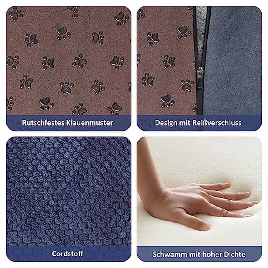 Alopini  Wasserdichte Haustiertreppe, abnehmbare Hundetreppe für Sofabett, tragbare Katzentreppe mit 