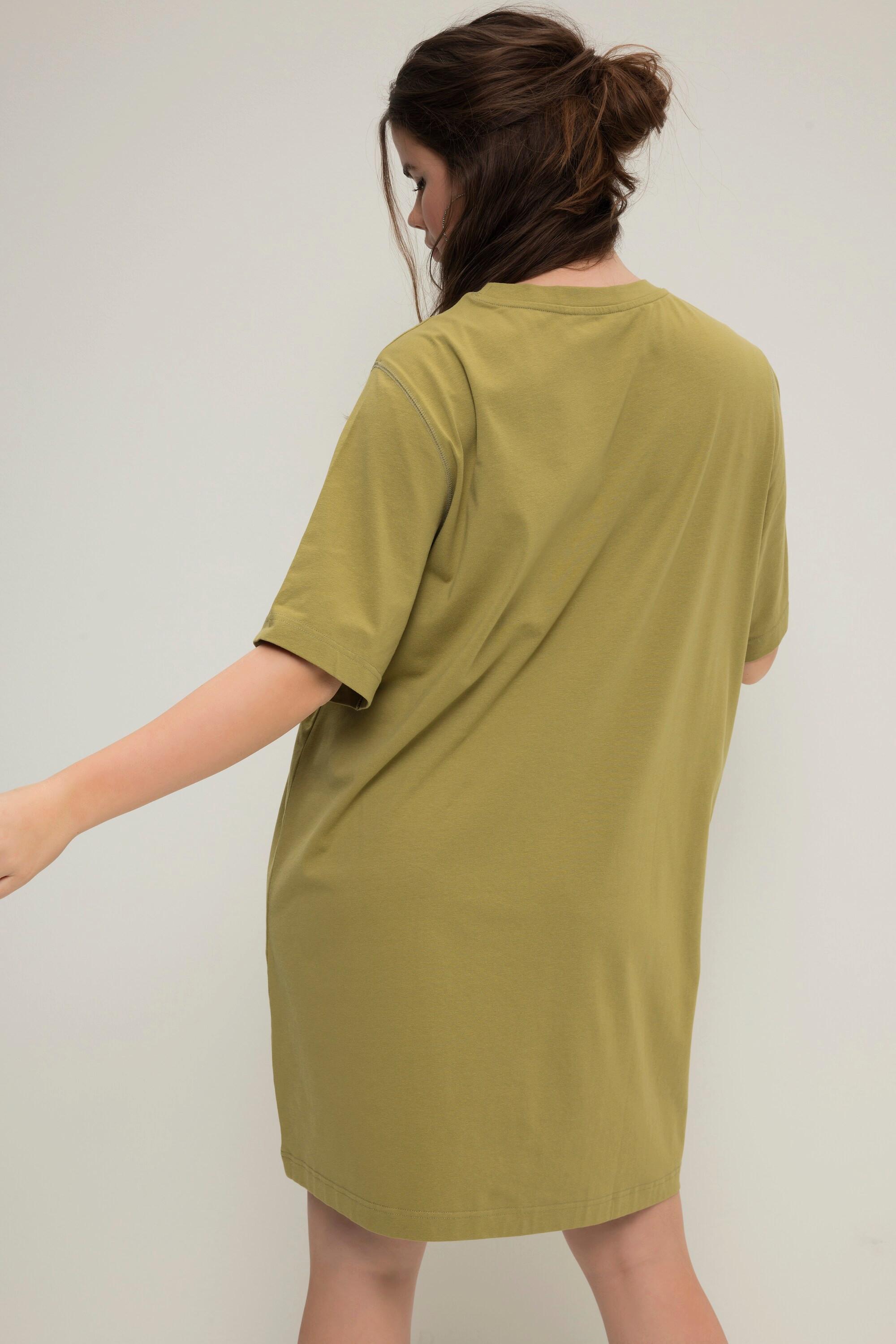 Studio Untold  T-shirt oversized ultra-long à col rond et manches courtes 