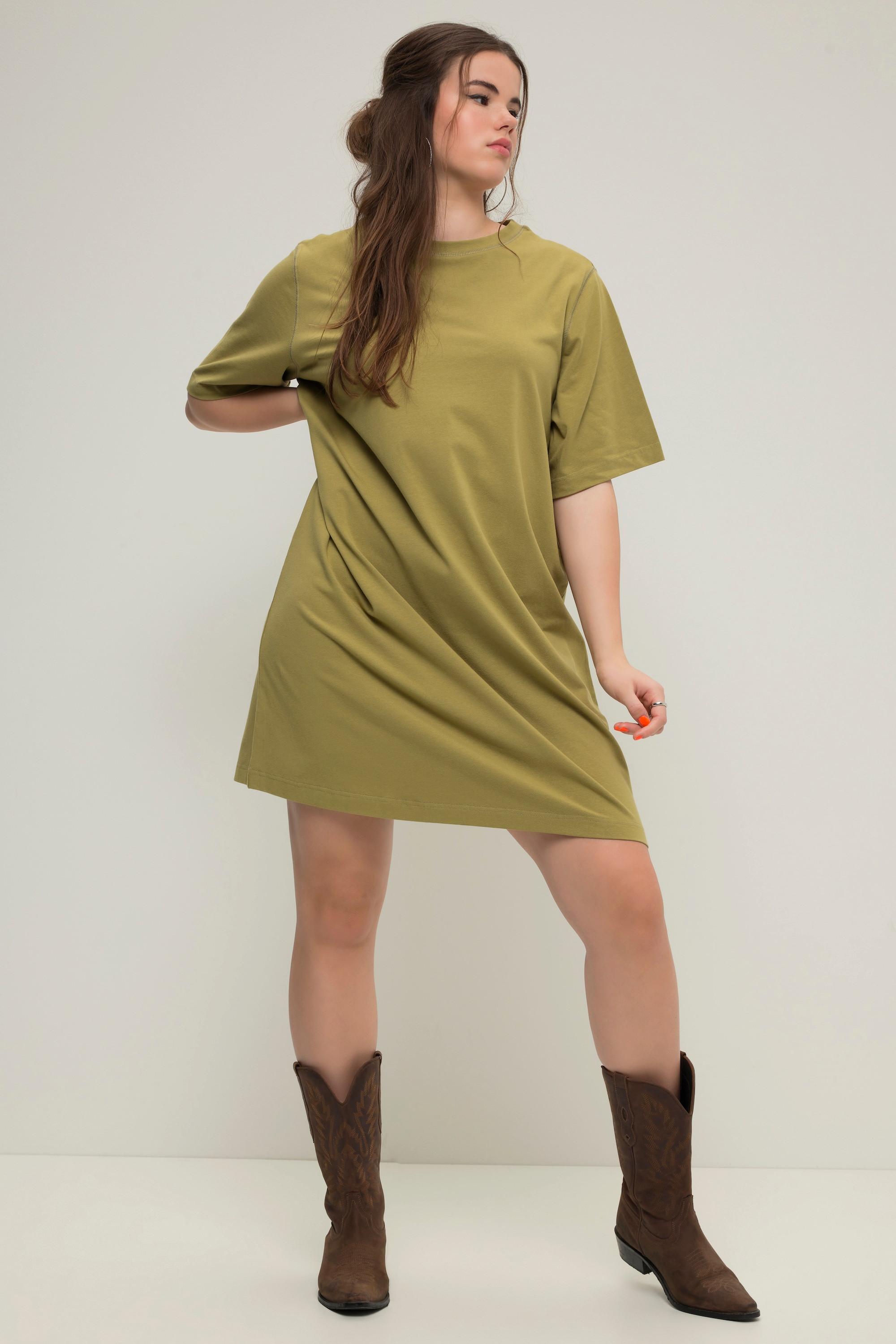 Studio Untold  Extra Longshirt, Rundhals, Halbarm, Oversized 