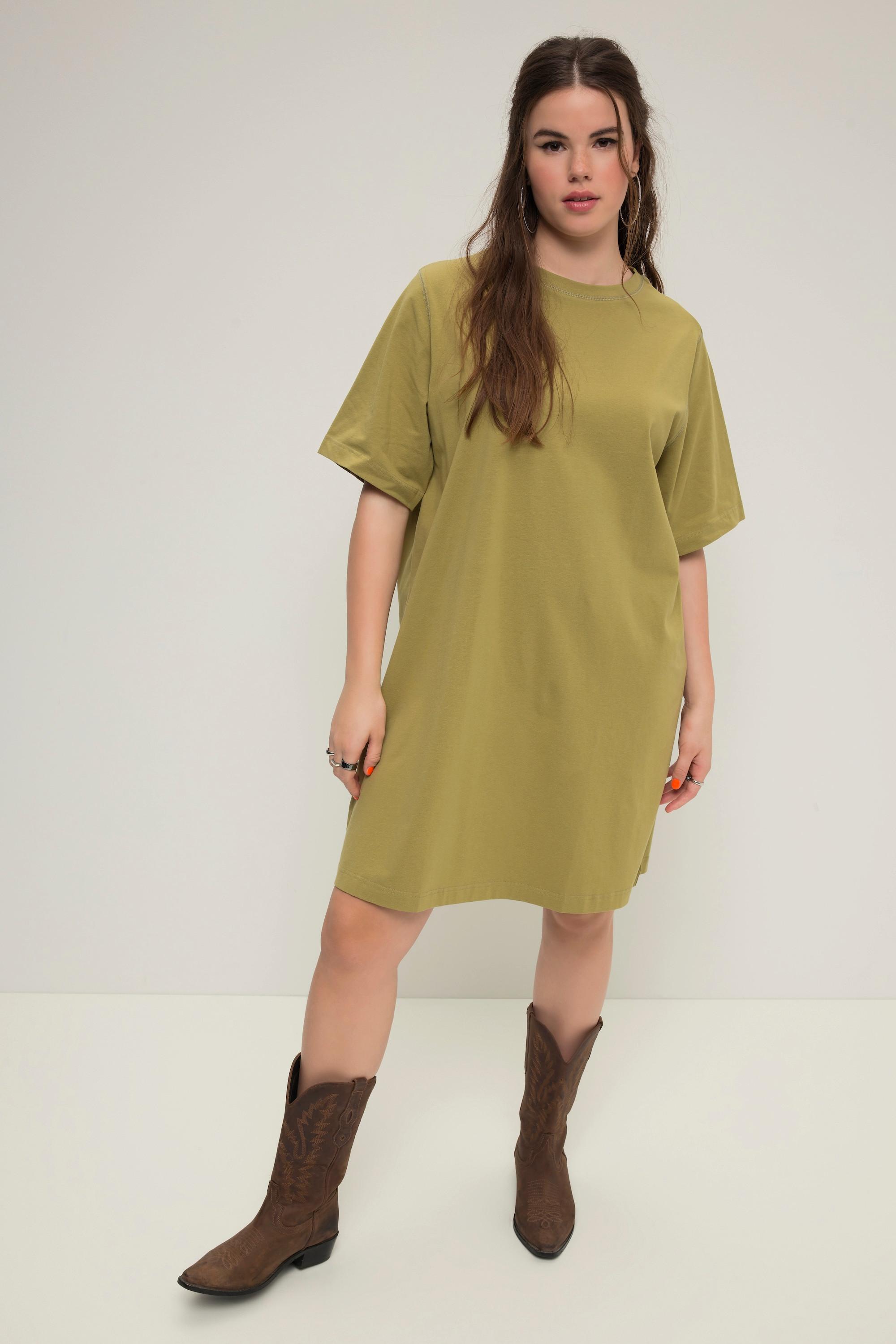 Studio Untold  Extra Longshirt, Rundhals, Halbarm, Oversized 