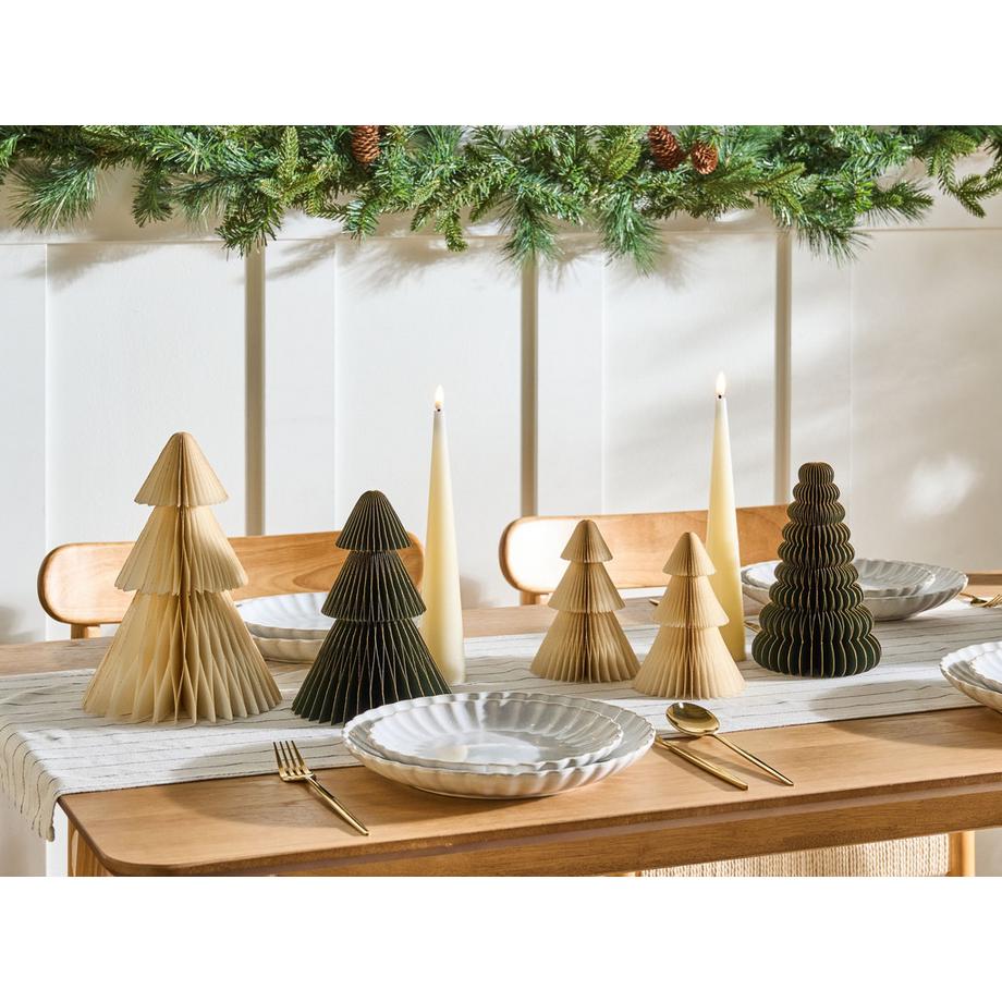 Beliani Set di 5 decorazioni natalizie en Carta  VORMA  