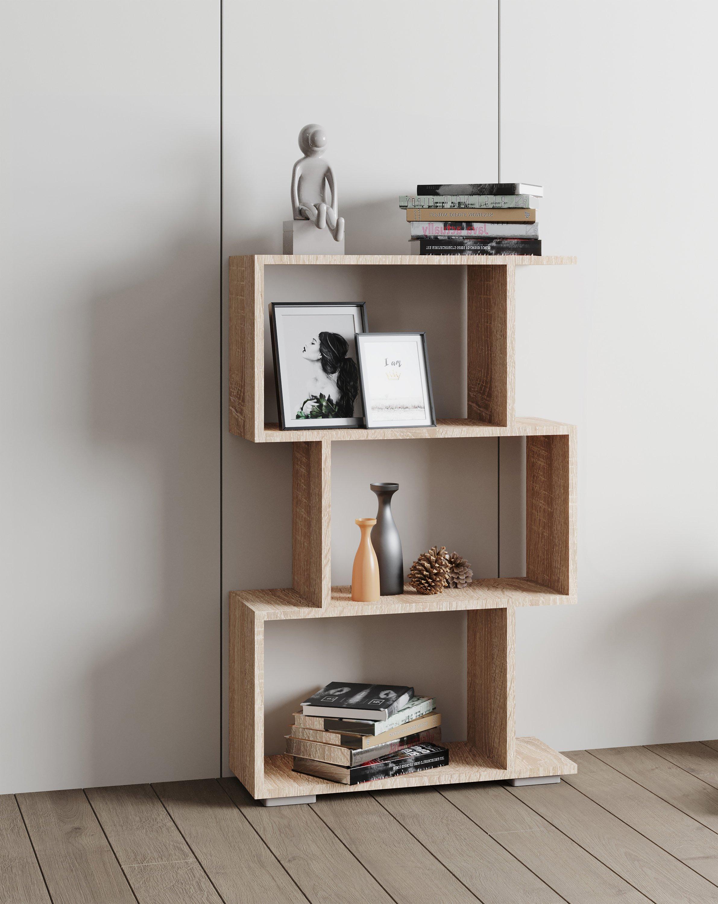 VCM Holz Raumteiler Stand Regal Bücherregal Deko Bücher Standregal Palusa M  