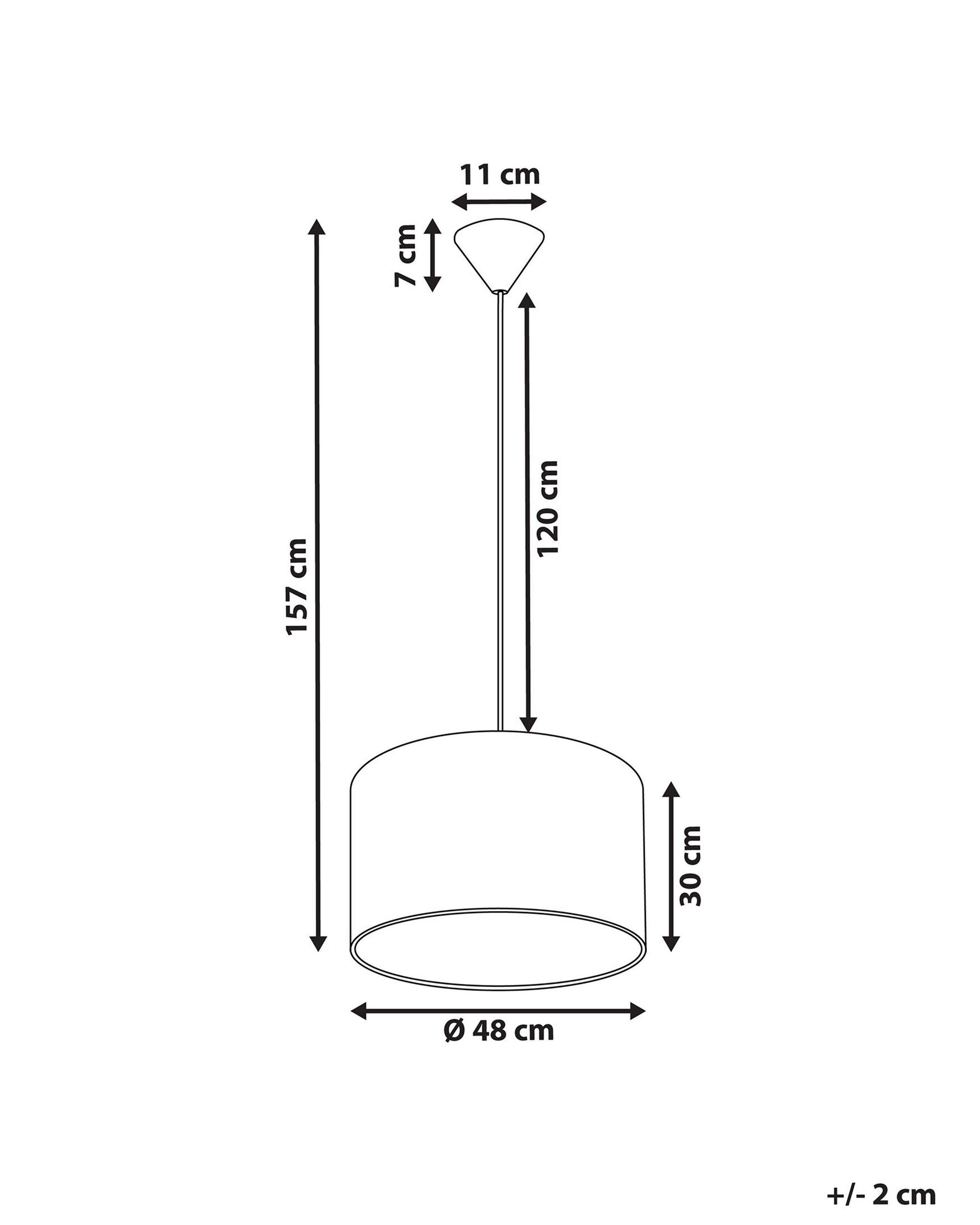 Beliani Lampe suspension en Polyester Moderne DULCE  