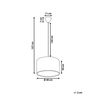 Beliani Lampe suspension en Polyester Moderne DULCE  