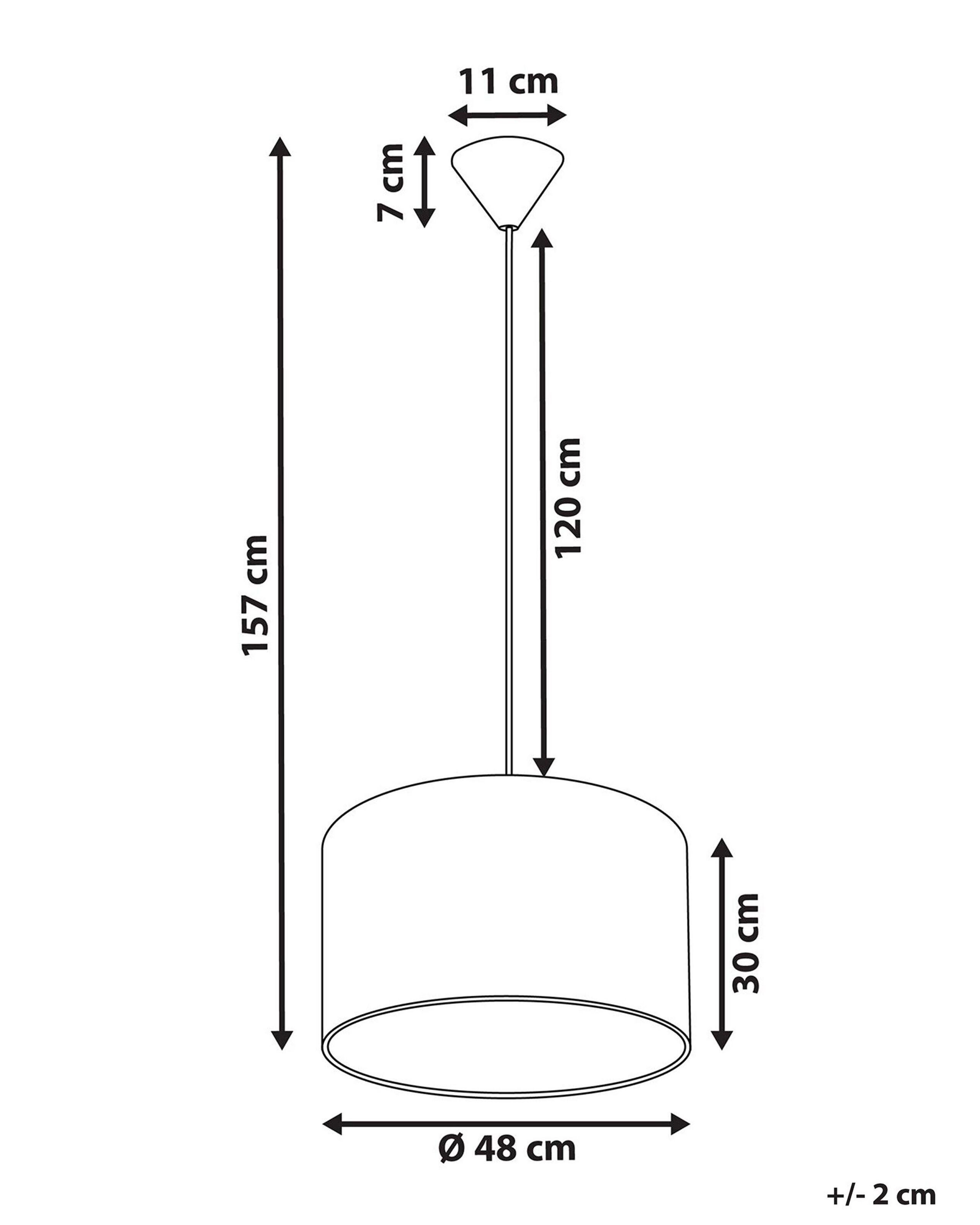 Beliani Lampe suspension en Polyester Moderne DULCE  