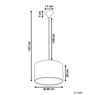 Beliani Lampe suspension en Polyester Moderne DULCE  