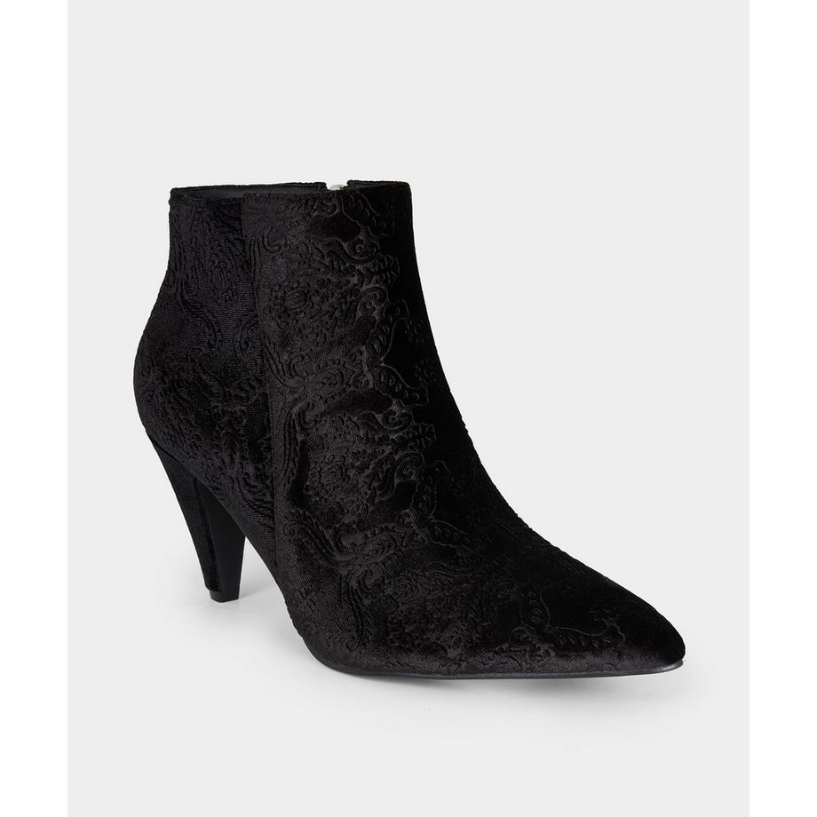 Joe Browns Samt Stiefeletten mit geprägtem Muster  