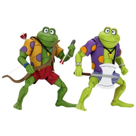 NECA  Teenage Mutant Ninja Turtles Actionfiguren Doppelpack Genghis & Rasputin Frog 