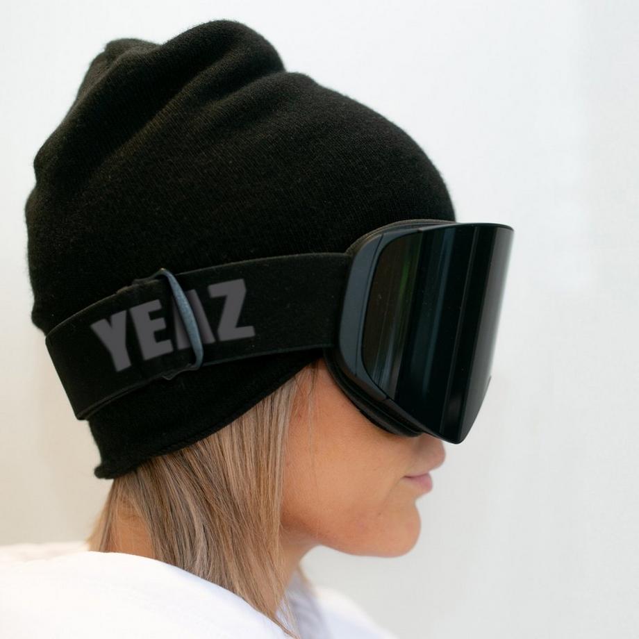 YEAZ  APEX Occhiali da sci snowboard Magnet nero/nero 