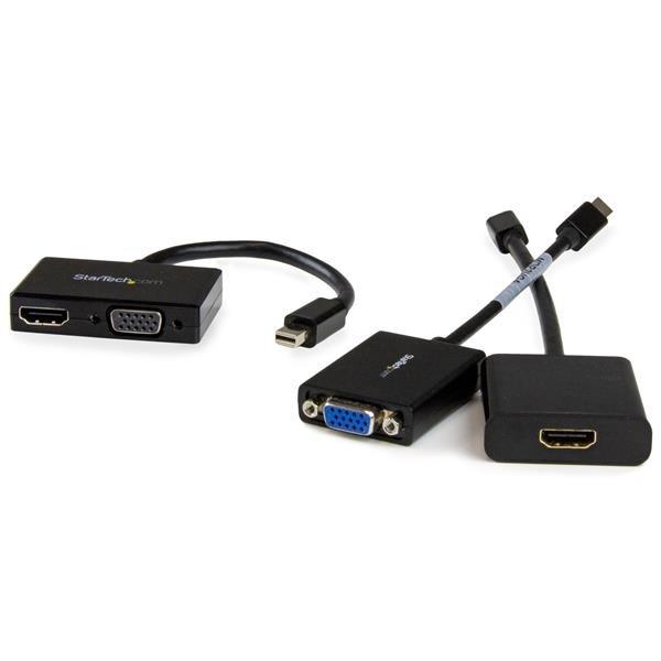 STARTECH.COM  StarTech.com Adaptateur audio / vidéo de voyage - Convertisseur 2-en-1 Mini DisplayPort vers HDMI ou VGA 