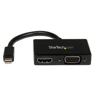 STARTECH.COM  StarTech.com Adaptateur audio / vidéo de voyage - Convertisseur 2-en-1 Mini DisplayPort vers HDMI ou VGA 