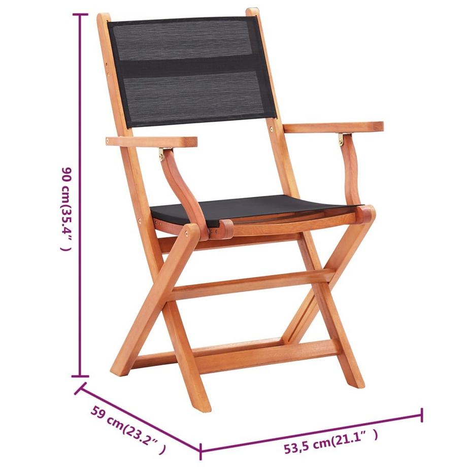 VidaXL Chaise de jardin bois  