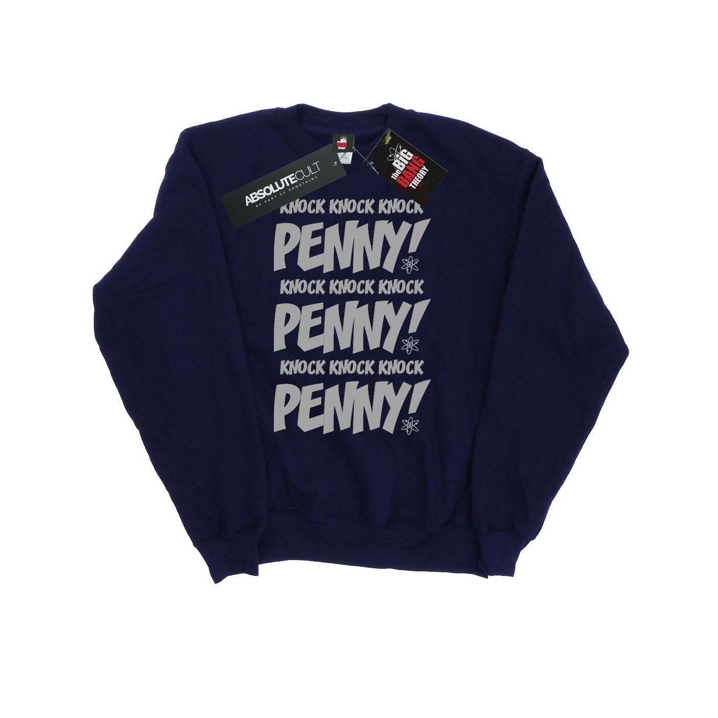 Image of Sheldon Knock Knock Penny Sweatshirt Herren Marine XXL