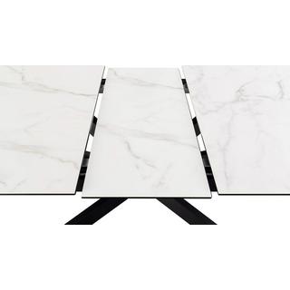 mutoni Table à manger Isolde céramique blanche 200-240x100  