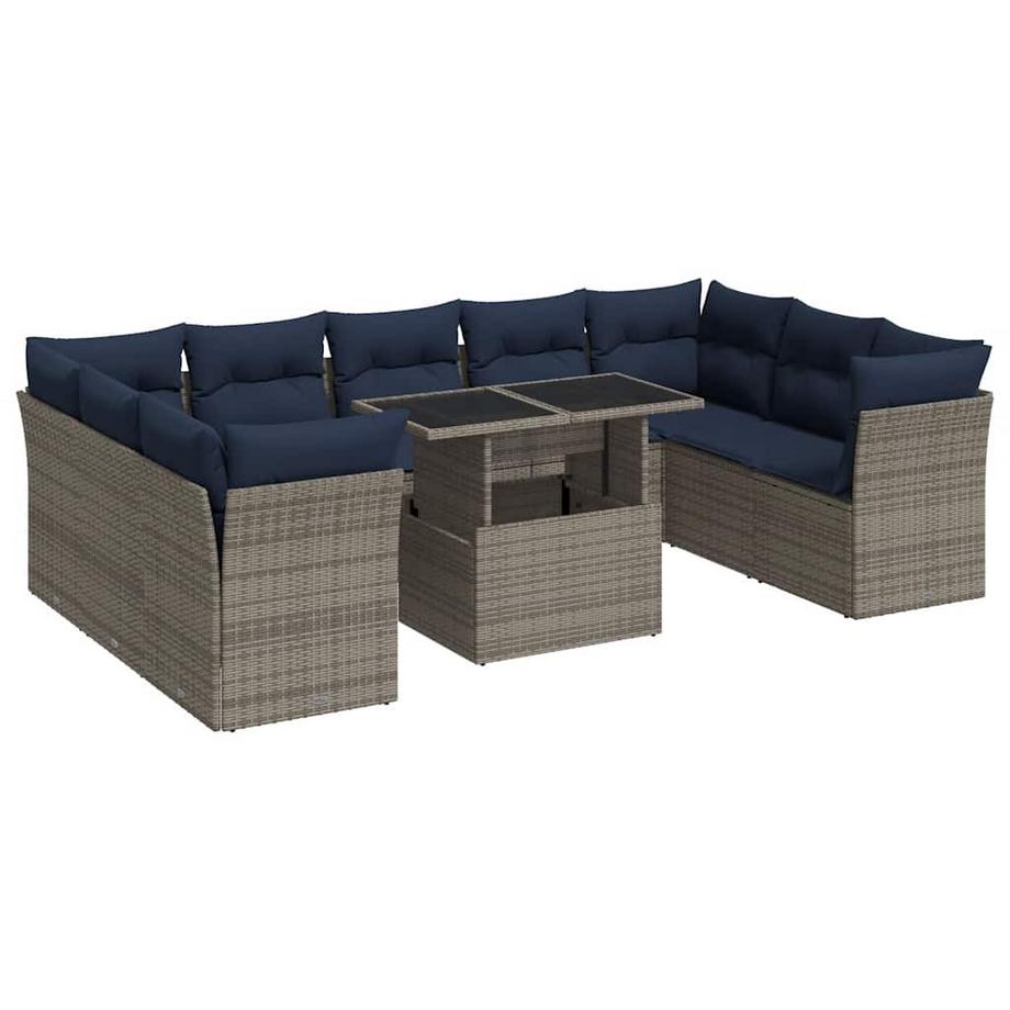 set divano da giardino Polirattan