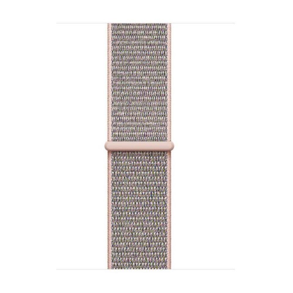 Cover-Discount  Apple Watch 42/44/45/49mm - Cinturino in nylon con chiusura a velcro oro rosa 