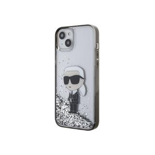 KARL LAGERFELD  Coque iPhone 15 Plus Glitter Ikonik 