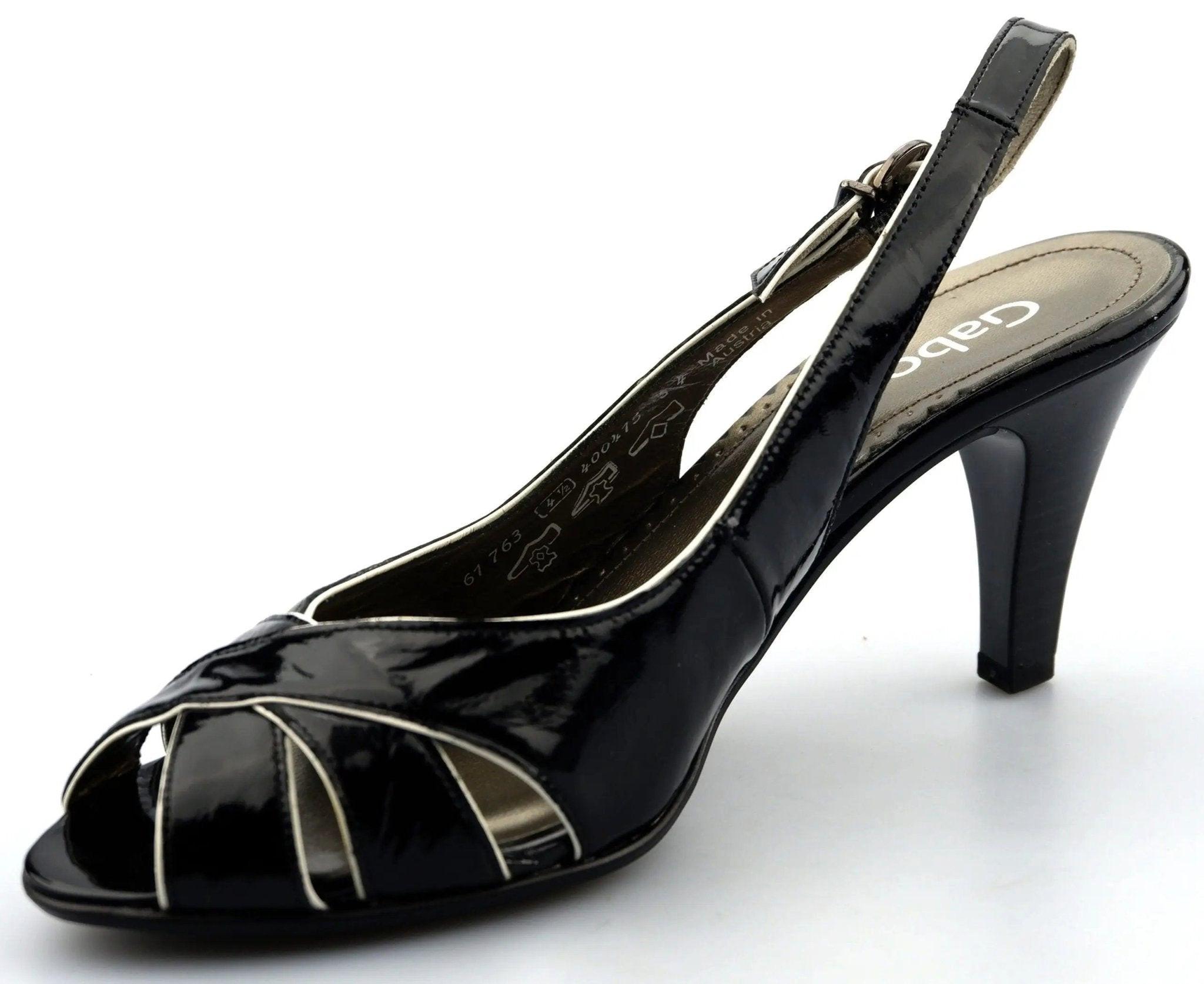 Image of Leder Sandale Damen Schwarz 37.5