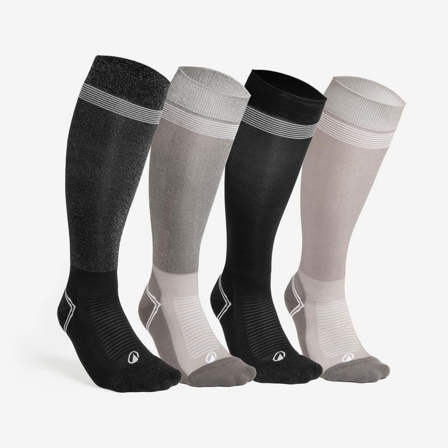 Chaussettes d'équitation fines lot de 4