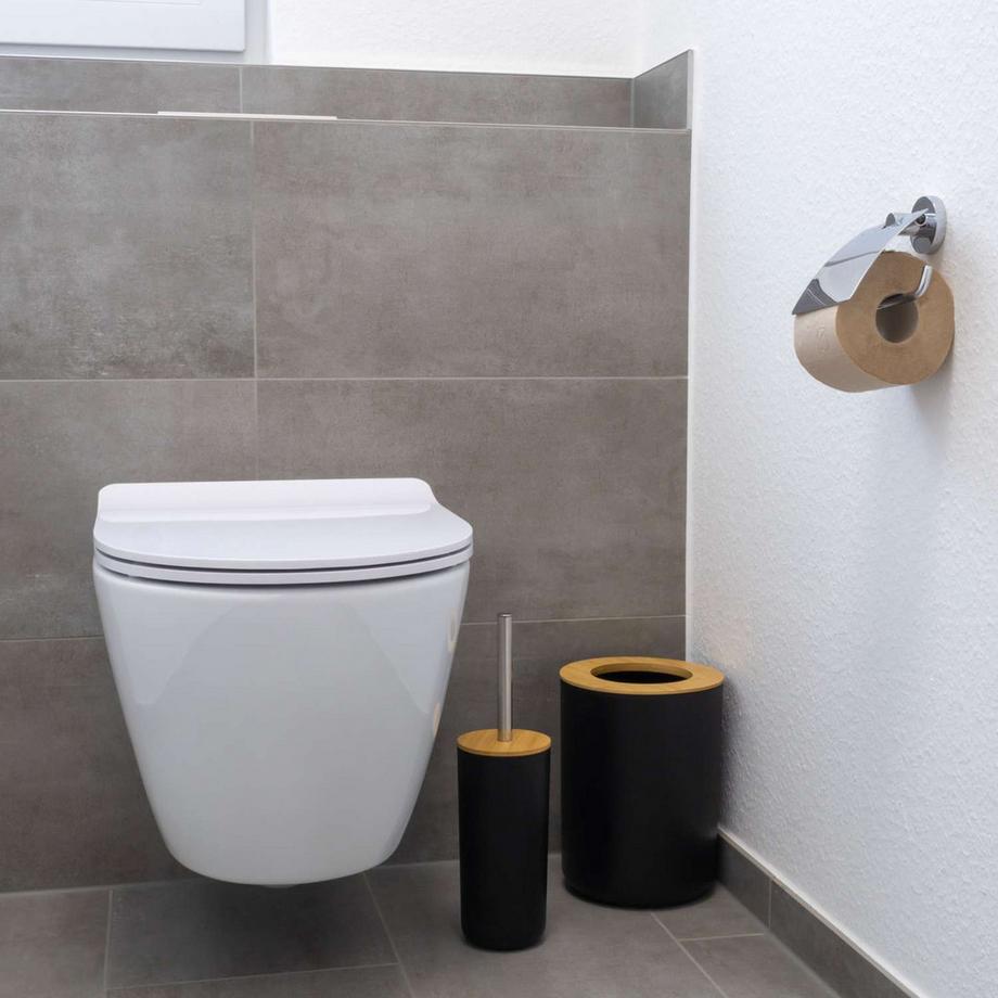 Intirilife Intirilife Set d'accessoires de salle de bain en bambou et plastique  