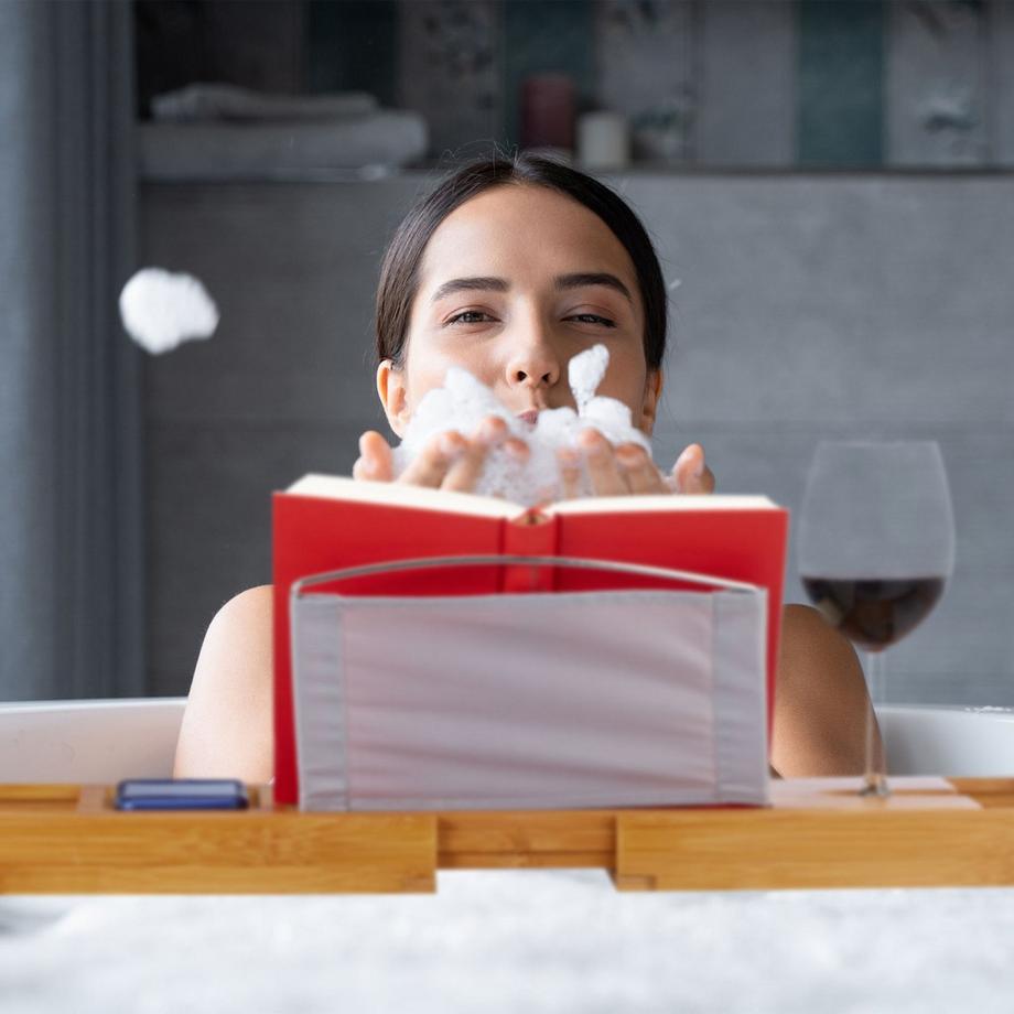 Northix  Badewannenablage aus Bambus 