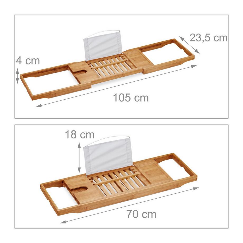 Northix  Badewannenablage aus Bambus 